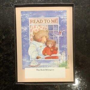 Pack of 26 Self-Stick Bookplates Read to Me Vintage